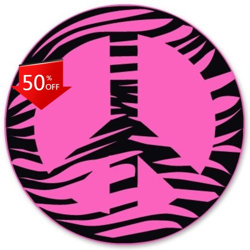 Zebra Peace Pink Retro Laptop  - Laptop Unique Accessories ulasan dan harga