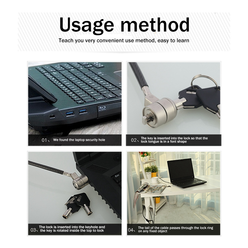 Laptop Computer Lock Laptop Lo - Laptop Lock Cable ulasan dan harga