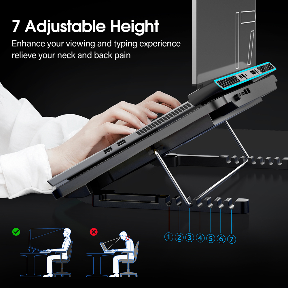 Coolcold 15.6-17.3inch Laptop  - Laptop Accessories Cooling Pad ulasan dan harga