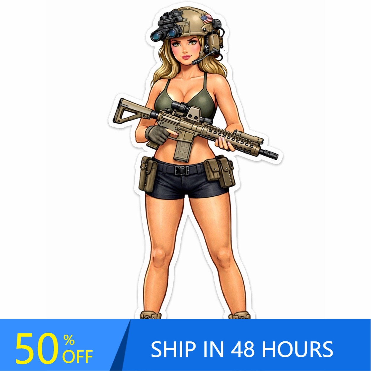 Girl in Bikini AR Cute Boat Ca - Laptop Unique Accessories ulasan dan harga
