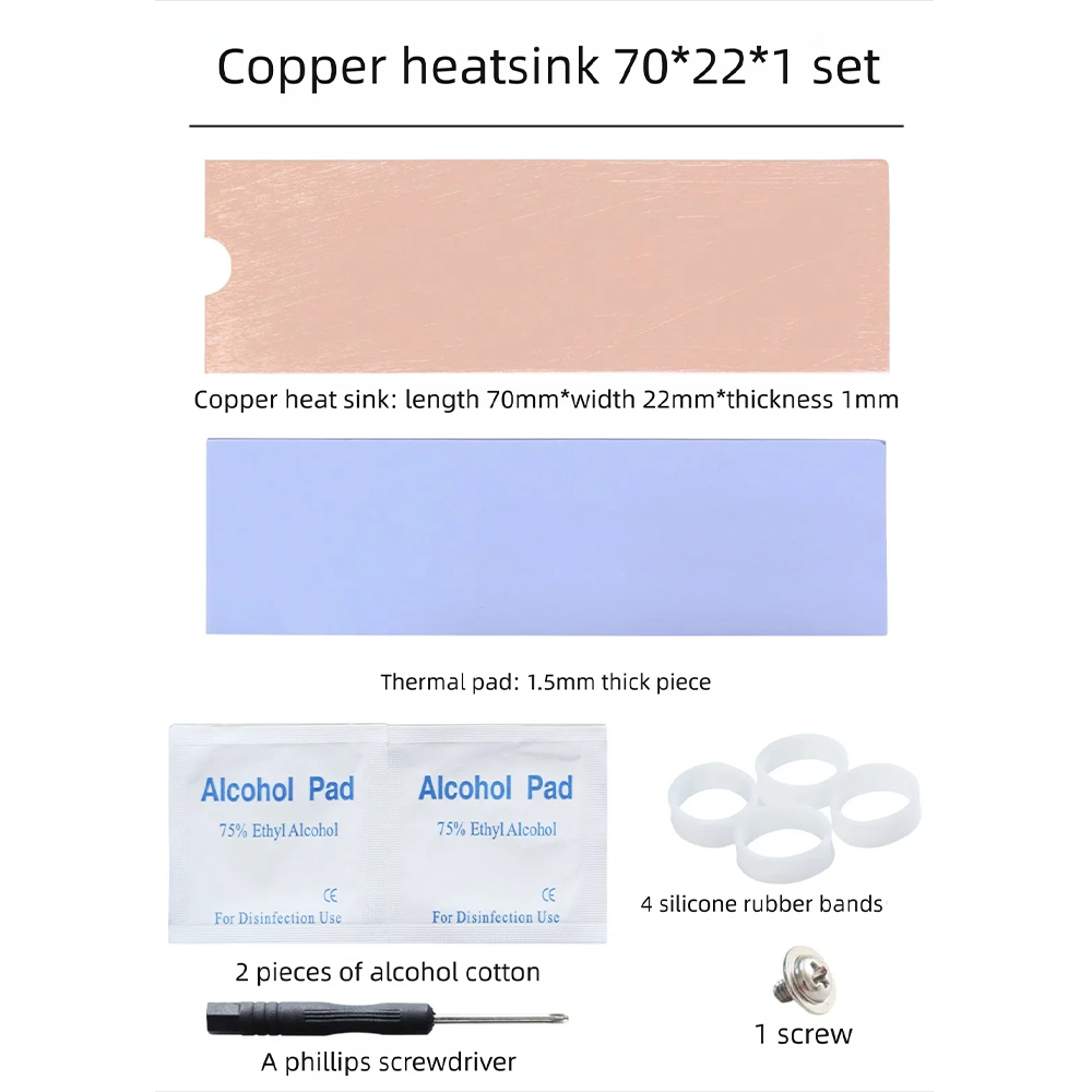 M.2 SSD Heatsink for NVMe NGFF - Laptop Accessories Cooling Pad ulasan dan harga