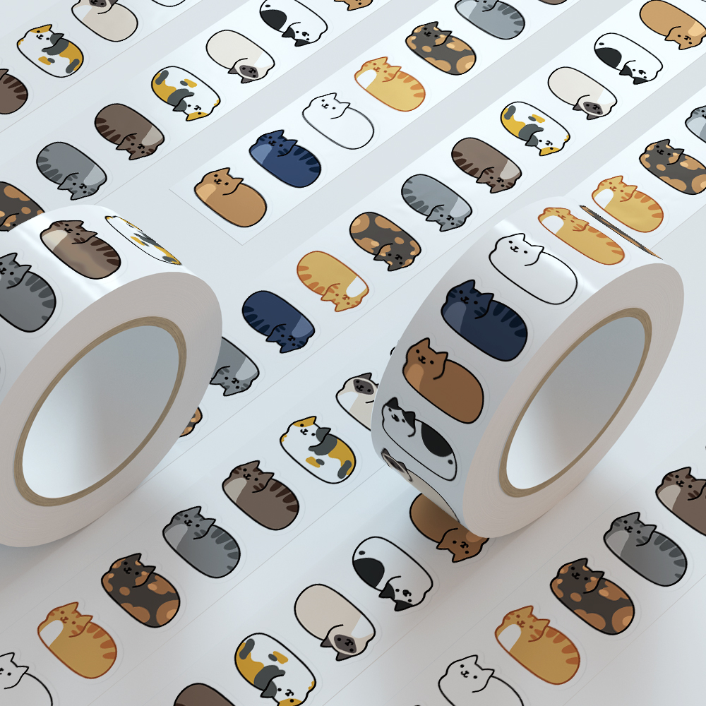 500pcs Cute Cat Sticker Cartoo - Laptop Accessories Aesthetic ulasan dan harga
