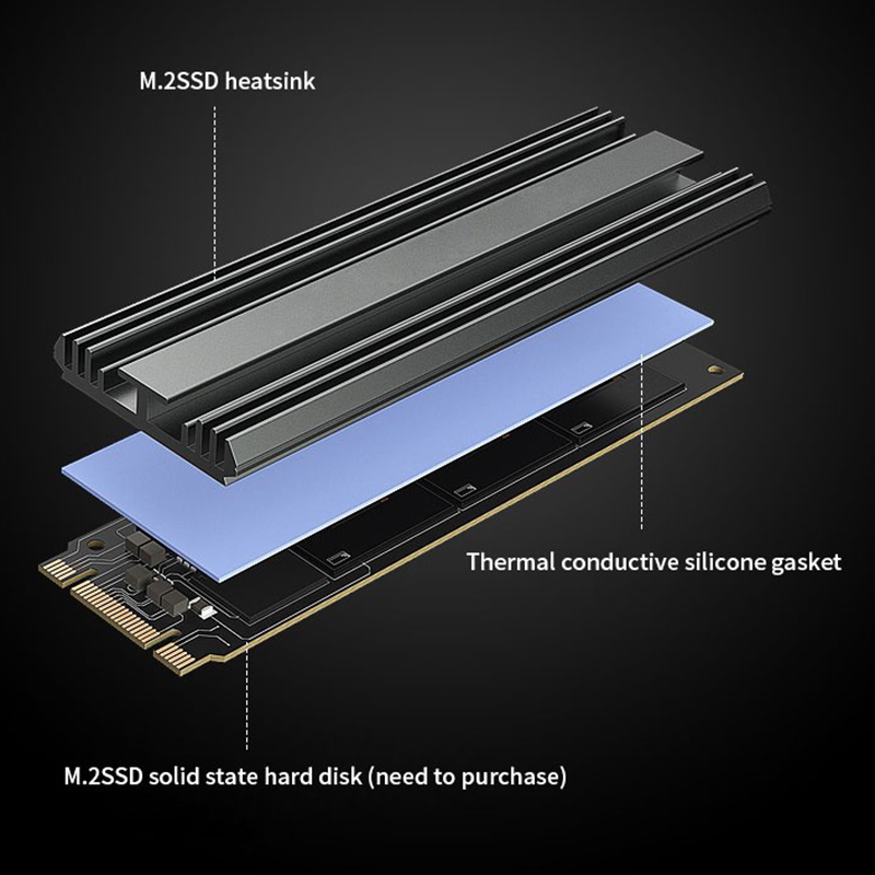 TEUCER M.2 2280 NVMe SSD Alumi - Laptop Accessories Cooling Pad ulasan dan harga