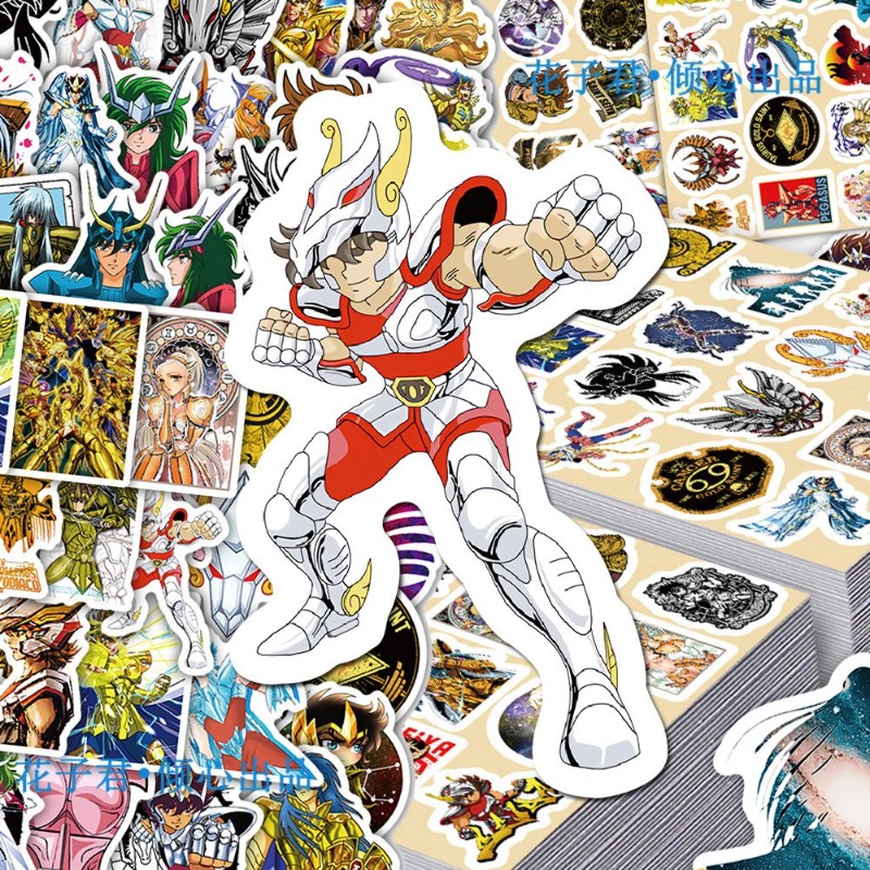 101Pcs Saint Seiya Anime Stick - Laptop Accessories Aesthetic ulasan dan harga