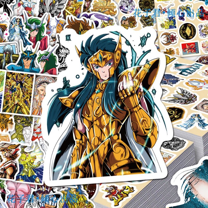 101Pcs Saint Seiya Anime Stick - Laptop Accessories Aesthetic ulasan dan harga