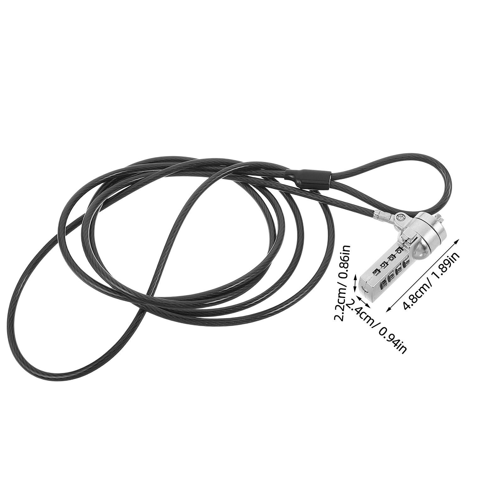 1Set Laptop Lock Combination 4 - Laptop Lock Cable ulasan dan harga