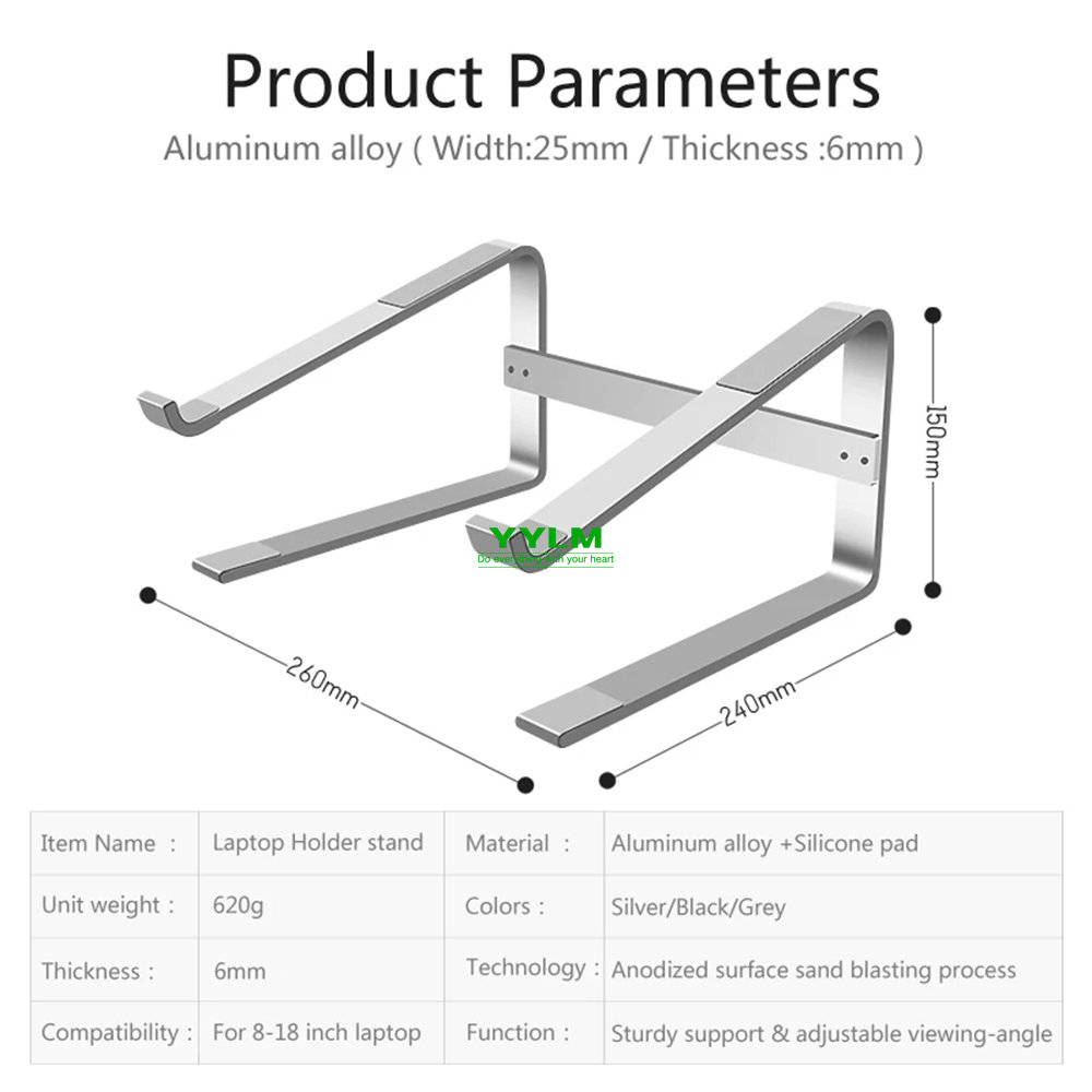 Aluminum Laptop Stand Notebook - Laptop Accessories Dell ulasan dan harga
