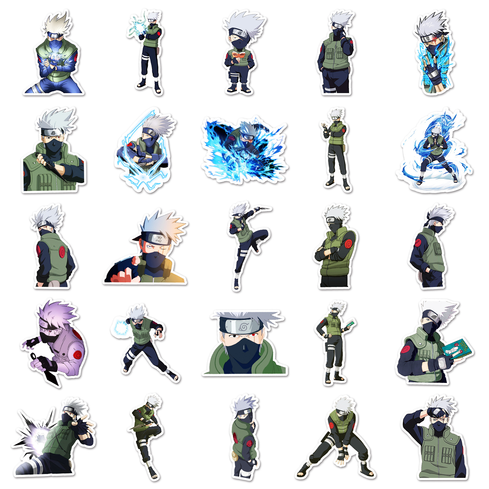 50pcs Anime Naruto Hatake Kaka - Laptop Accessories Computer ulasan dan harga