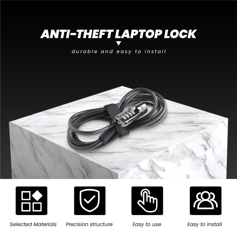 FEDI-Security Combination Lapt - Laptop Lock Cable ulasan dan harga