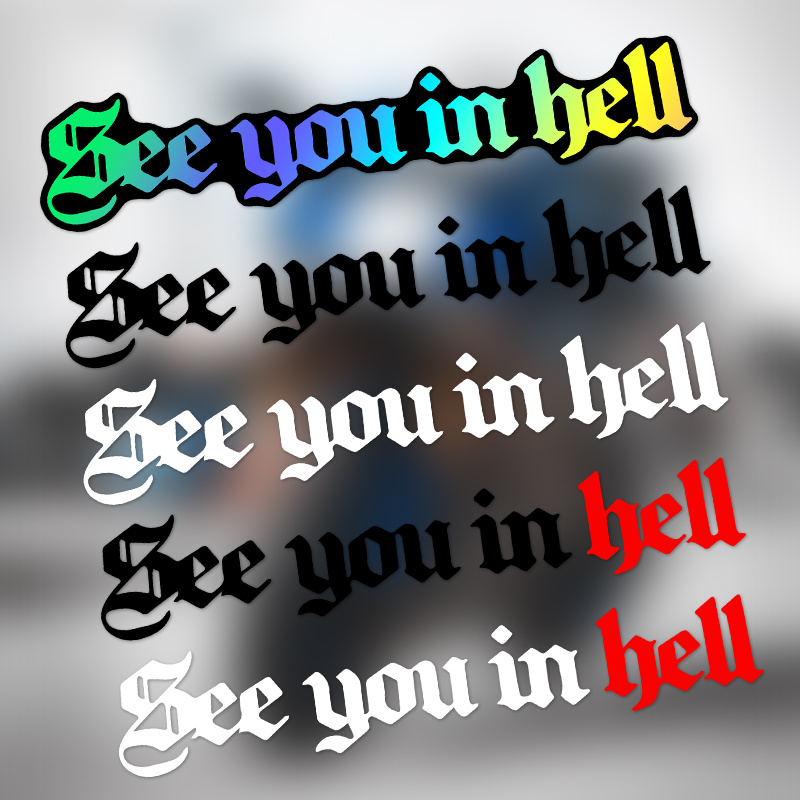 1PC See in Hell Fun Unique Hel - Laptop Unique Accessories ulasan dan harga