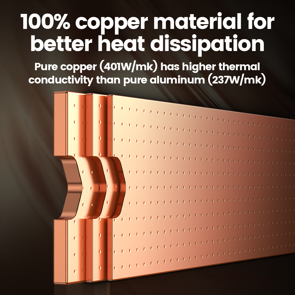 JEYI Copper M.2 Heatsink, NVMe - Laptop Accessories Cooling Pad ulasan dan harga