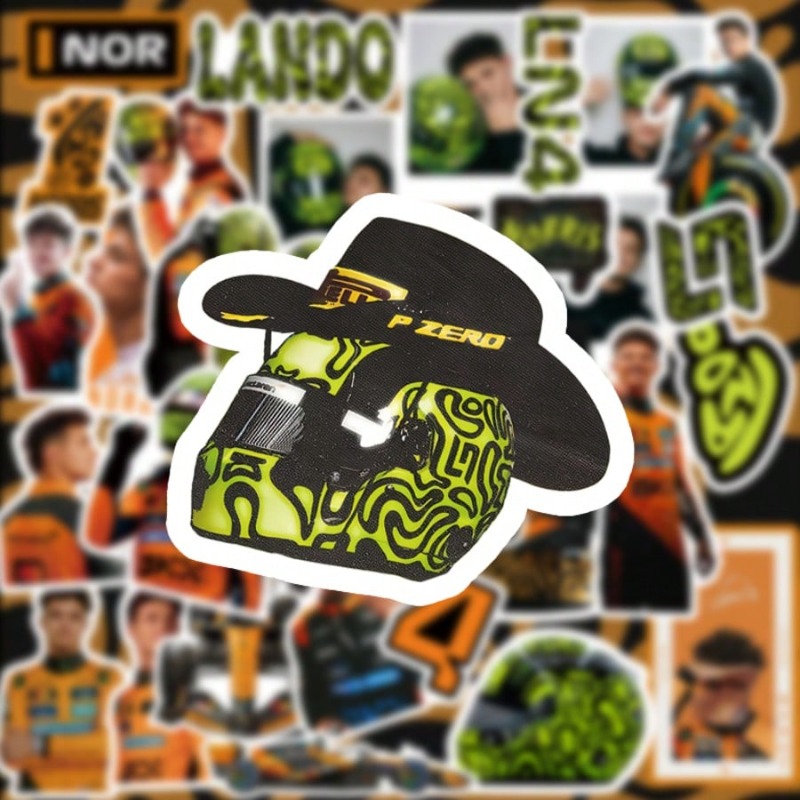 59PCS Lando Norris racing-them - Laptop Accessories Aesthetic ulasan dan harga