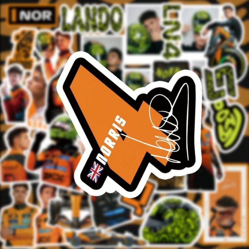 59PCS Lando Norris racing-them - Laptop Accessories Aesthetic ulasan dan harga