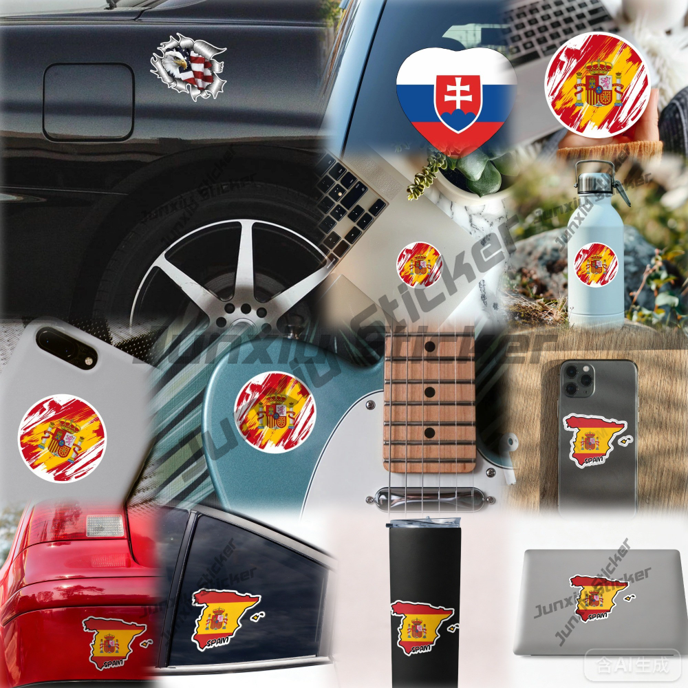 Peru PE Sticker Oval Flag Wate - Laptop Unique Accessories ulasan dan harga