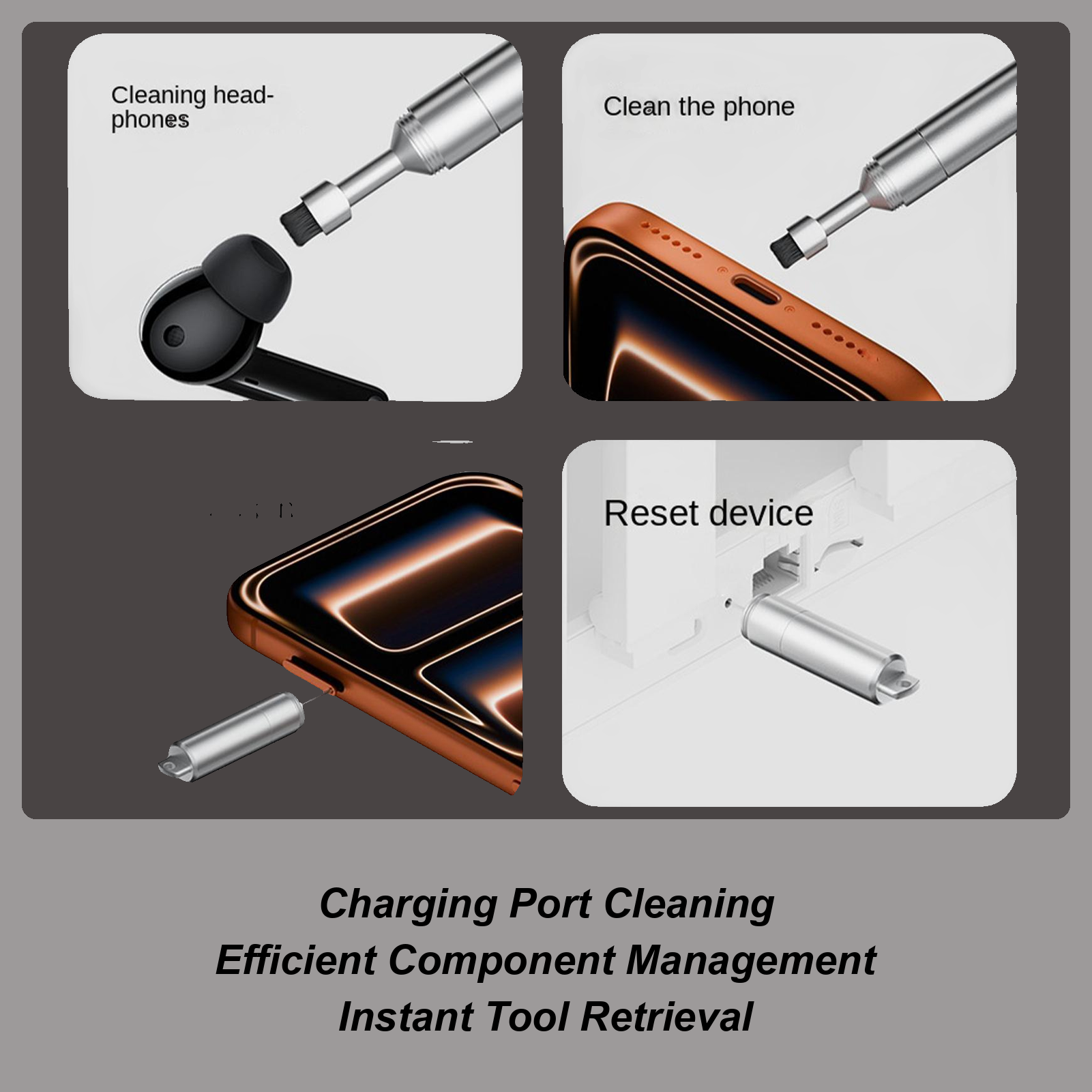 Phone Port Cleaning Kit Electr - Laptop Accessories Cleaning Kit ulasan dan harga