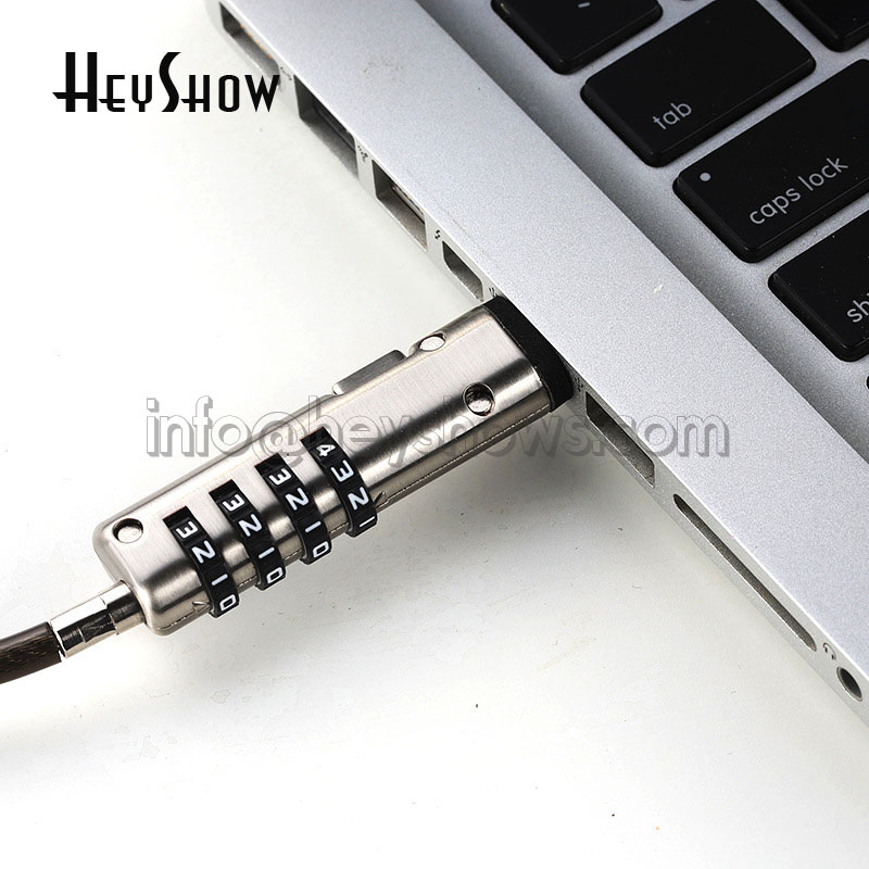 4-Digit Password Protected USB - Laptop Lock Cable ulasan dan harga