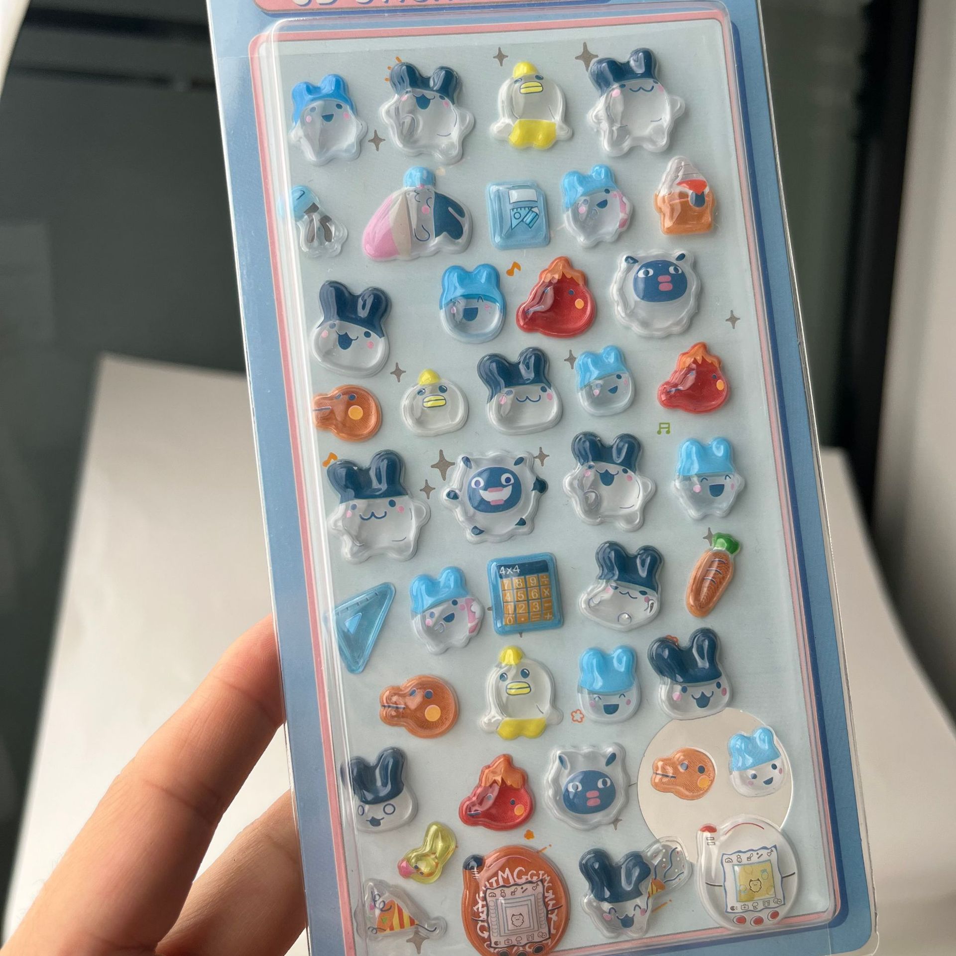 Cute Tamagotchi 3D Puffy Stick - Laptop Accessories Aesthetic ulasan dan harga