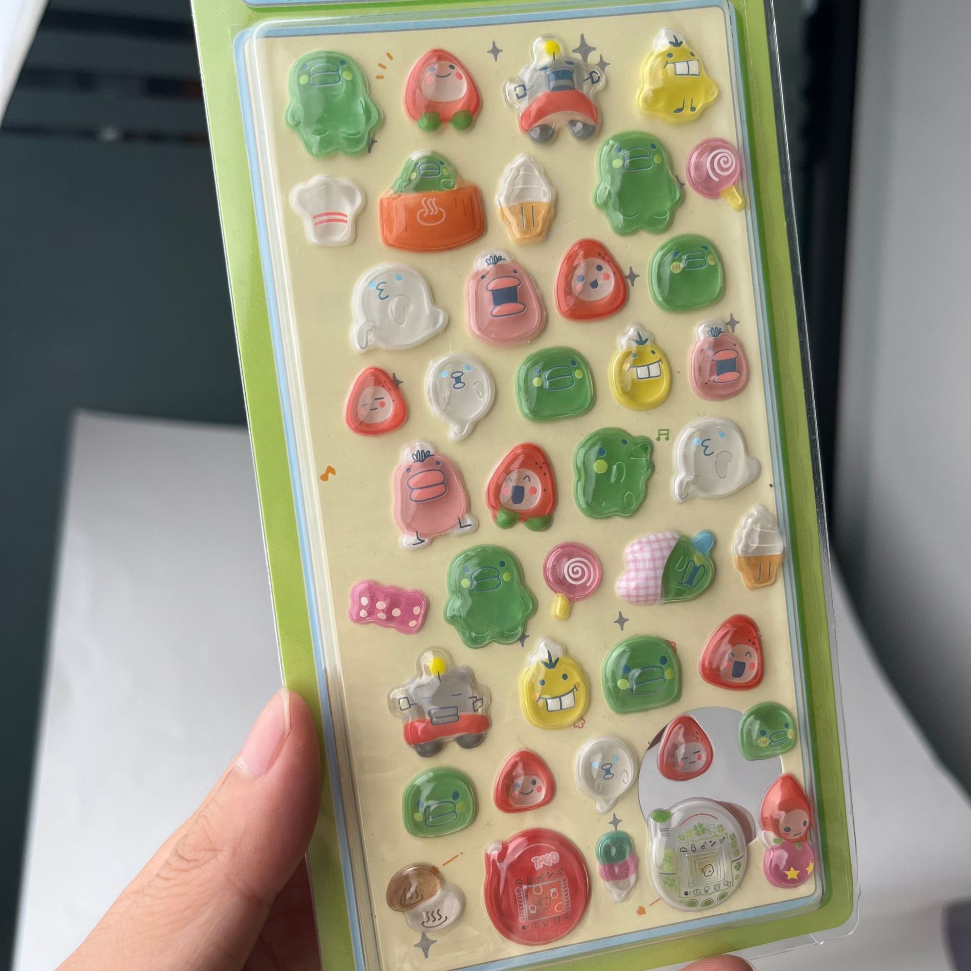 Cute Tamagotchi 3D Puffy Stick - Laptop Accessories Aesthetic ulasan dan harga