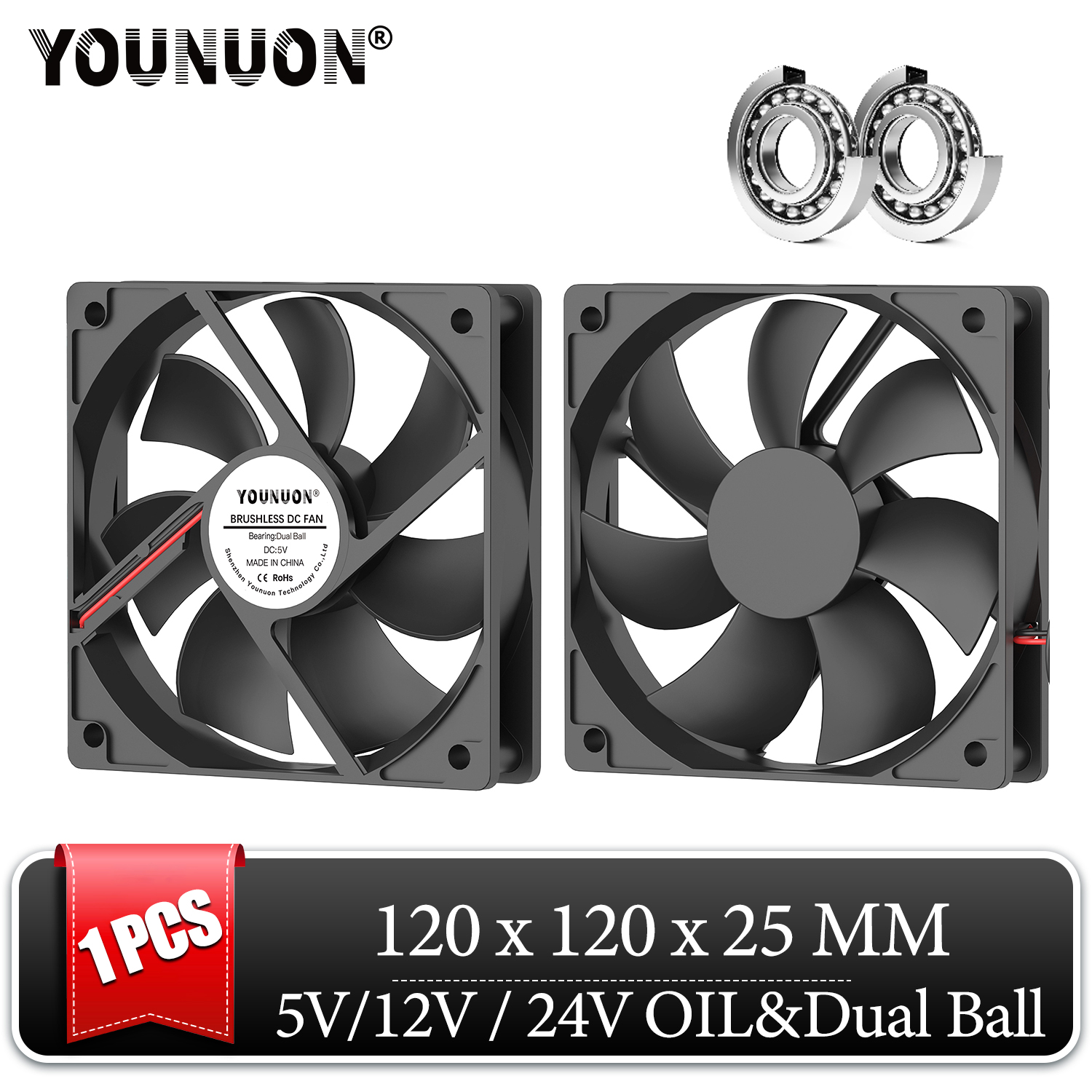 DC 5V 12V 24V 120mm Cooling Fa - Laptop Accessories Computer ulasan dan harga