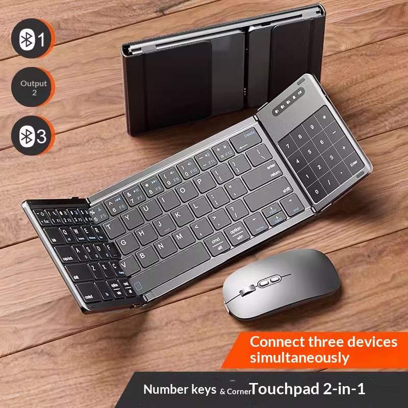 Mengzu Tri Fold Wireless Bluet - Laptop Accessories Computer ulasan dan harga