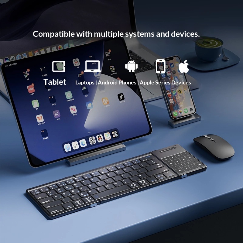 Mengzu Tri Fold Wireless Bluet - Laptop Accessories Computer ulasan dan harga