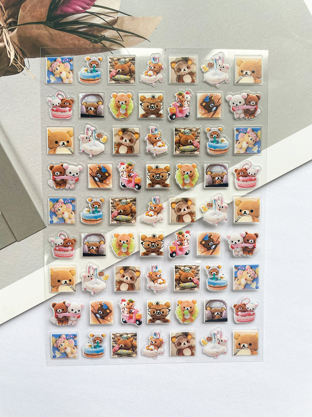 Mini Kawaii Rilakkuma Pvc Post - Laptop Accessories Aesthetic ulasan dan harga