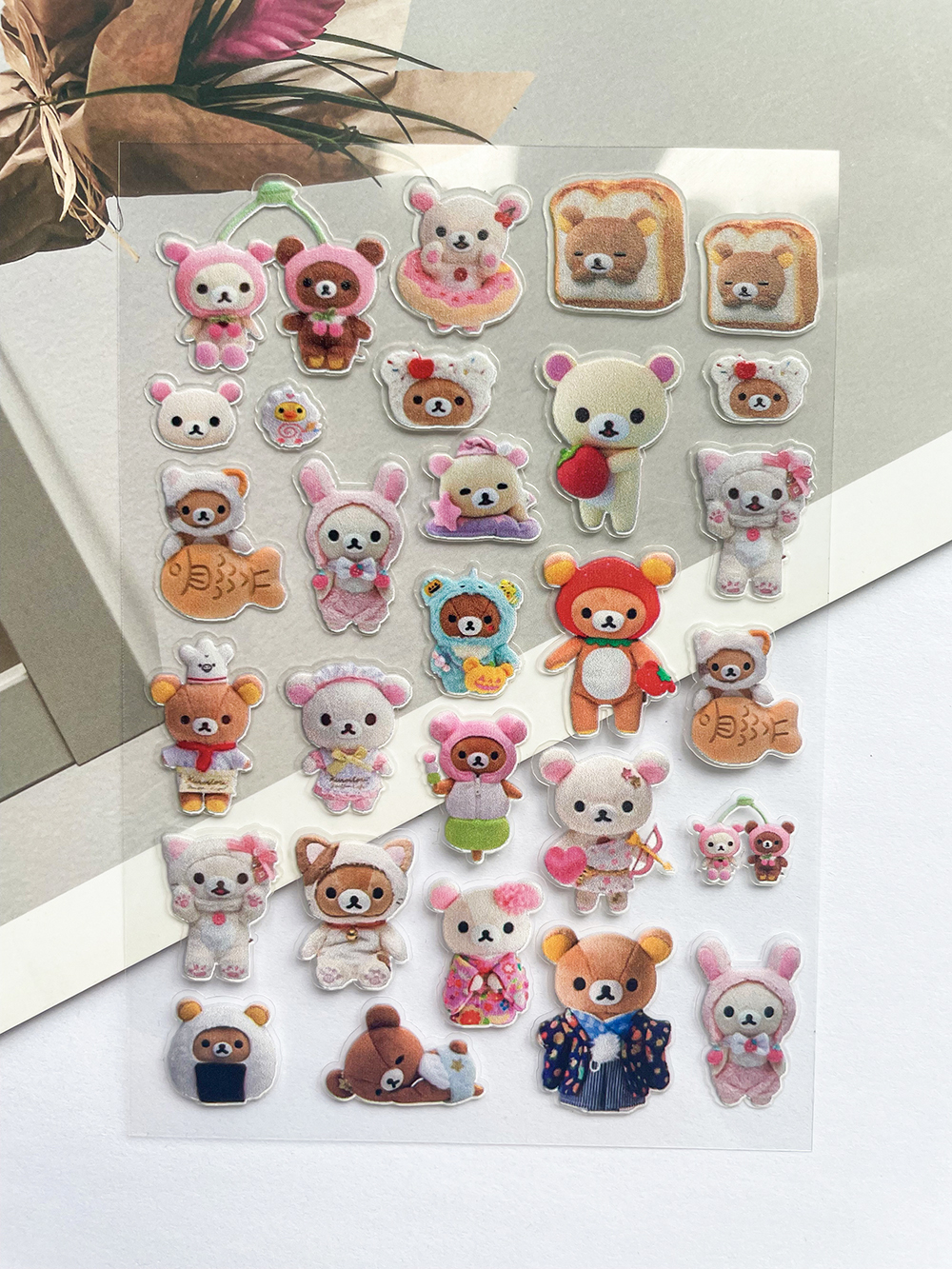 Mini Kawaii Rilakkuma Pvc Post - Laptop Accessories Aesthetic ulasan dan harga