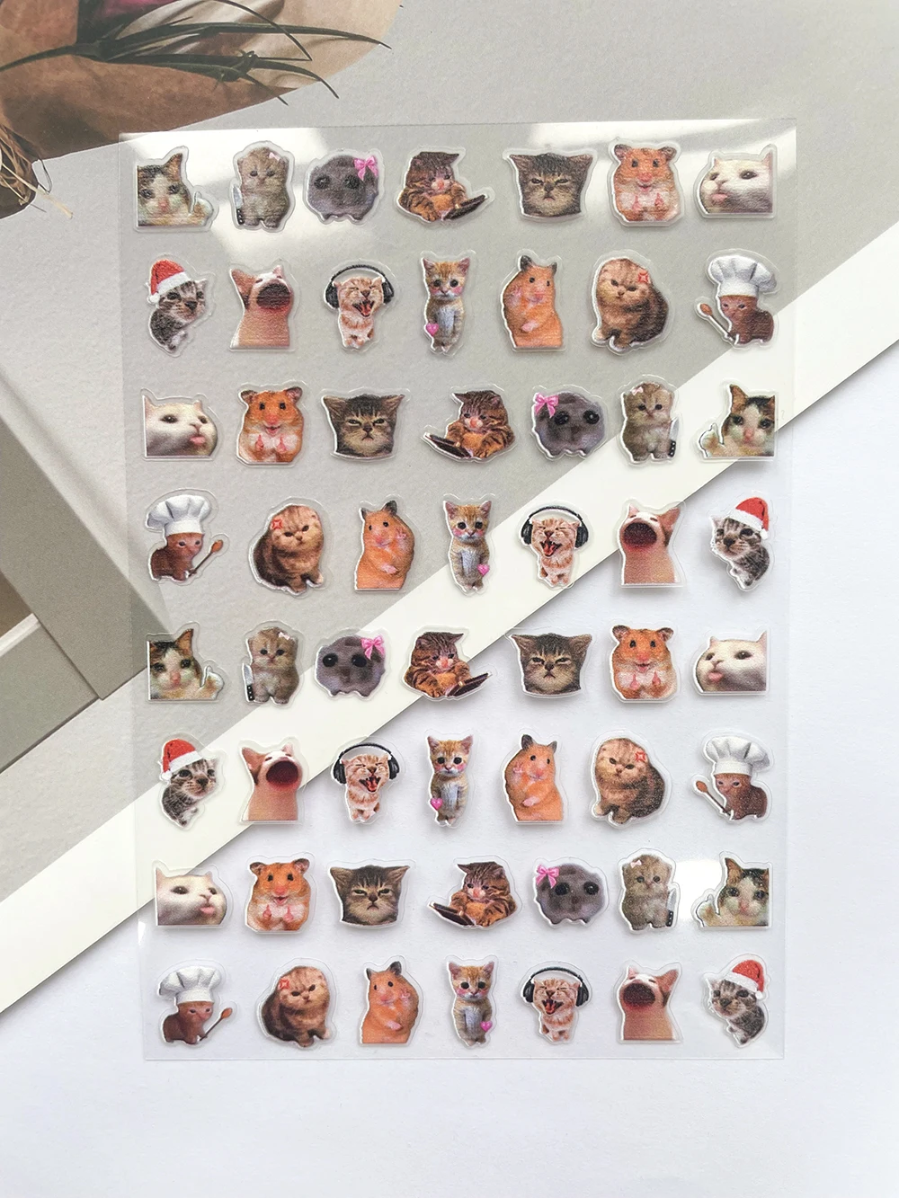 Mini Pvc Funny Cat Poster Good - Laptop Accessories Aesthetic ulasan dan harga