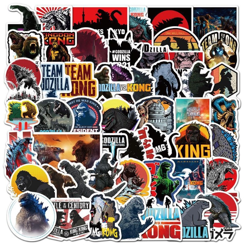 50pcs/set Movies Godzilla Vs.  - Laptop Accessories Aesthetic ulasan dan harga