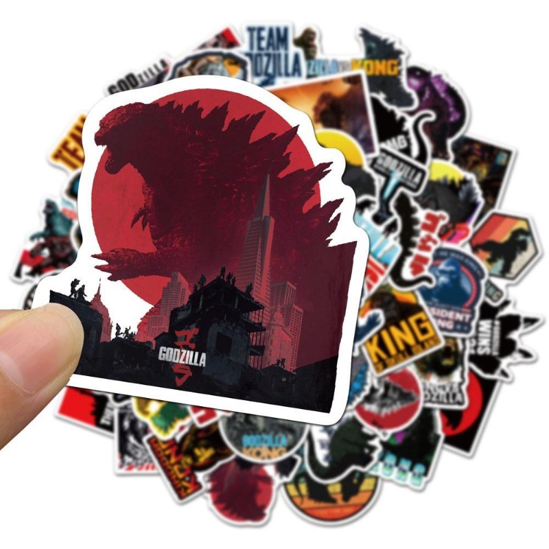 50pcs/set Movies Godzilla Vs.  - Laptop Accessories Aesthetic ulasan dan harga