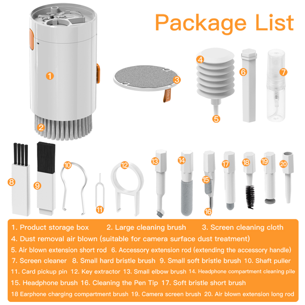 20-in-1 Multi-Function Electro - Laptop Accessories Cleaning Kit ulasan dan harga