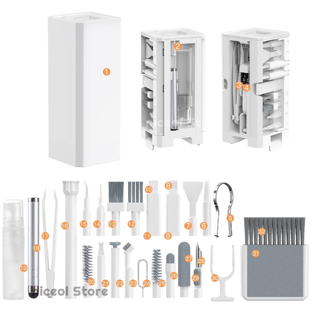 All-in-One Keyboard Cleaning K - Laptop Accessories Cleaning Kit ulasan dan harga