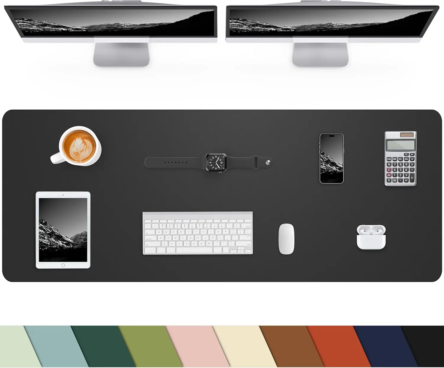 PU Leather Desk Pad Protector  - Laptop Accessories Images ulasan dan harga