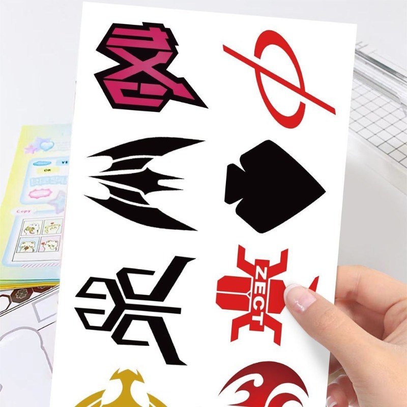 60 Sheets Kamen Rider Logo Sti - Laptop Accessories Aesthetic ulasan dan harga